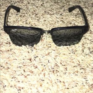 Maui Jims - Black with silver nose piece